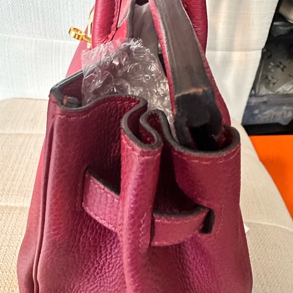 (Sold) Hermes Birkin 30 Bordeaux clemence leather - Picture 15 of 16